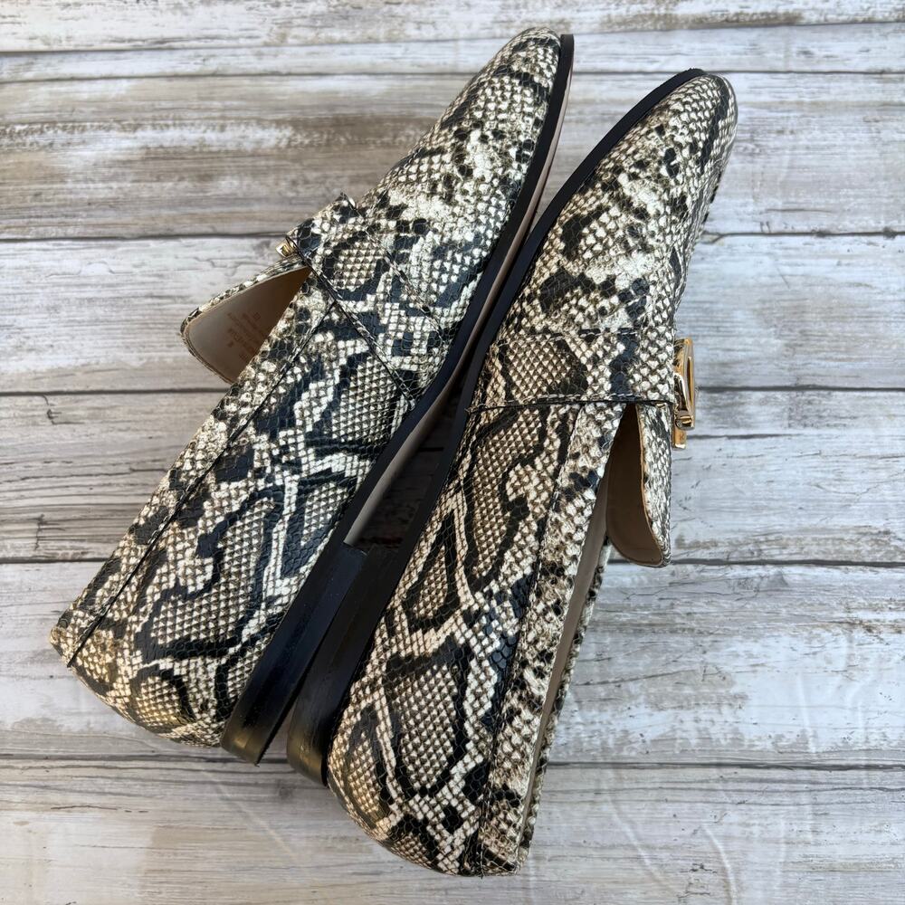 Cole Haan Leather Horse Bit Loafers Sz 8B Python Reptile Embossed‎ Maximalist - Picture 4 of 12